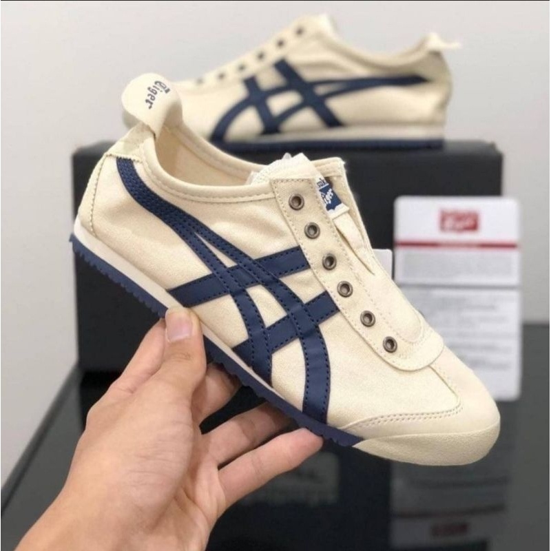 Giày slip onsu tiger mexico 66 Màu Xanh navy Dễ Thương Xinh Xắn