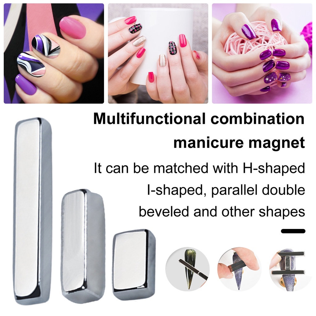 Bộ 4 Thanh Hai Đầu Dùng Trang Trí Móng Tay Mắt Mèo diy Đa Năng
