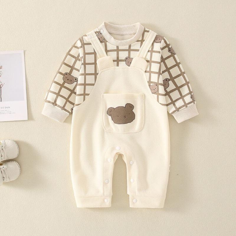 Bộ body dài tay bodysuit áo liền quần bộ đồ liền thân Babyshop88 cho bé trai bé gái M15.11.23-3