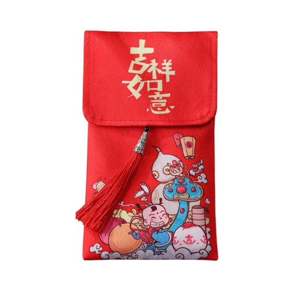 Btlimer Bao Lì Xì Đỏ In Hình Rồng Hoạt Hình Nghệ Thuật Sáng Tạo