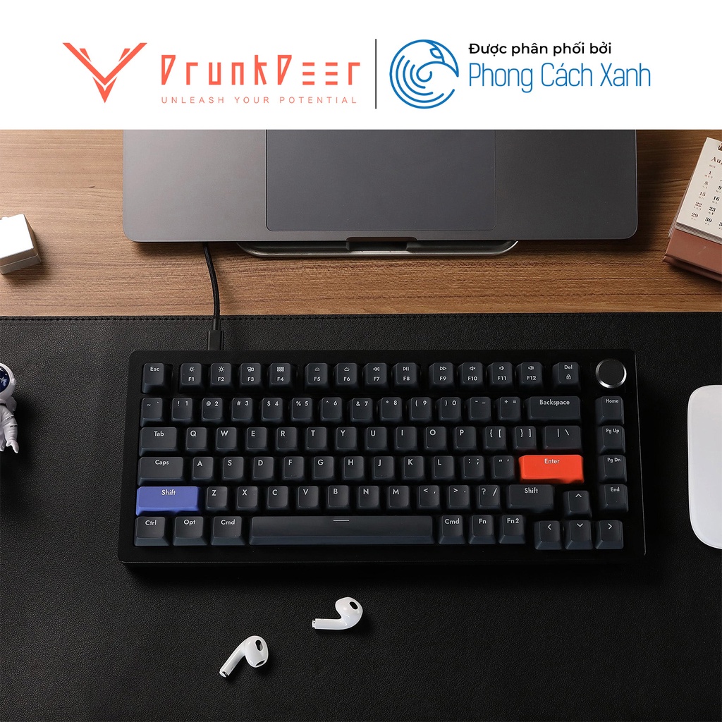 Bàn phím từ HE DrunkDeer A75 - Switch nam châm Rapid Trigger - Hàng chính hãng