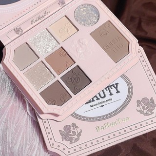 Ruhuatuo Bảng phấn mắt Matte Độ bão hòa thấp Màu tự nhiên