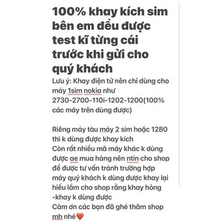 Khay kích sim các loại máy