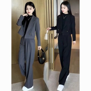 Bộ đồ thời trang hai mảnh cài nút hợp thời trang cho nữ