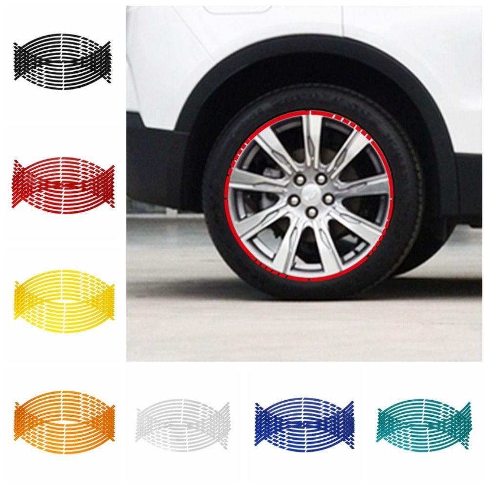 Miếng Dán Phản Quang 18 "Tự Dính Trang Trí Viền Bánh Xe Mô Tô / Xe Hơi diy Kích Thước 18"