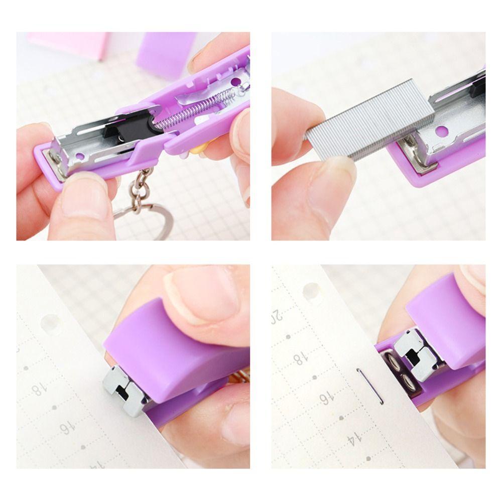 Lanfy Móc Khóa Bấm Hình Động Vật / Vịt pompom purin kuromi / Cún Con / Máy Bấm Núm Dễ Thương Thời Trang Cho Trường Học