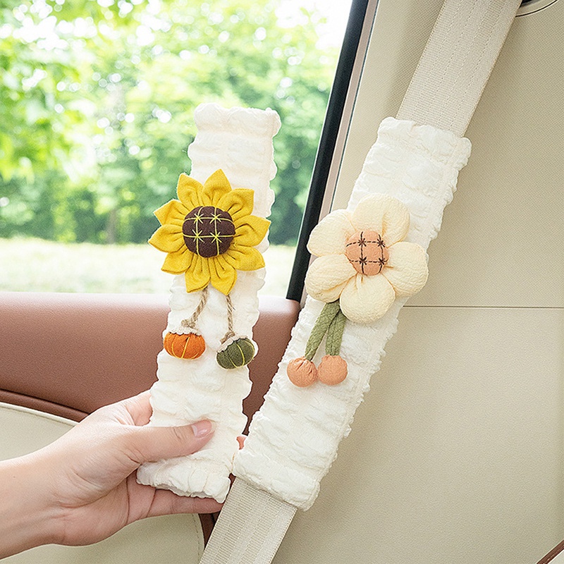 Vỏ Bọc Dây Đai An Toàn Họa Tiết Hoa Thông Dụng Cho Xe Hơi Qxzb1