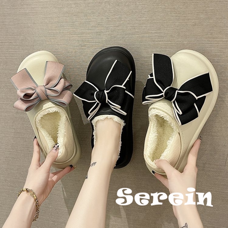 Serein  dép lông dép bông Đế Dày dép quai hậu đế cao 2023 hot trend Đa màu sắc Đế chống trơn trượt Độc lạ Trẻ trung FMR23B0X5G 48Z231129