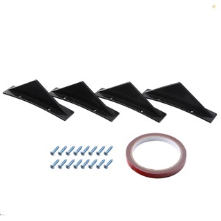 Set 4 Cản Sau Xe Hơi Hình Vây Cá Mập Màu Đen