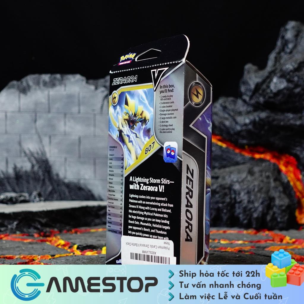 Thẻ bài Pokemon TCG Battle Deck Zeraora V phiên bản tiếng Anh POKTCGUSTH21