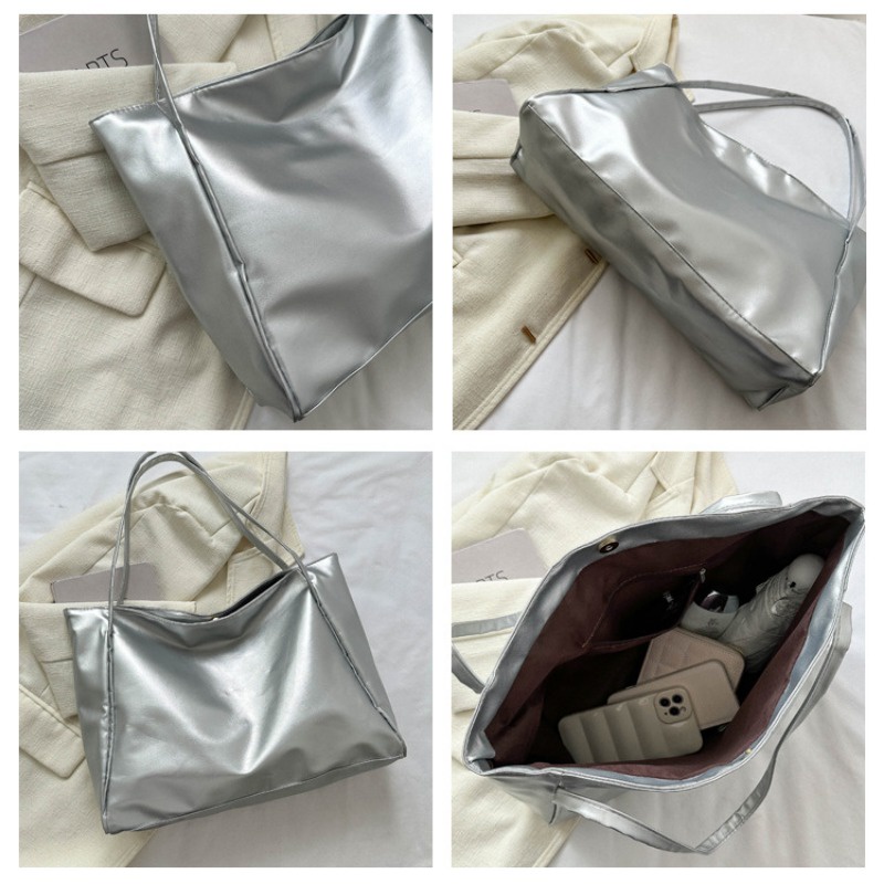 Túi xách nữ tote công sở văn phòng to đeo vai đi học đi làm 2023NEW Quyến rũ Vintage Korean thích hợp sử dụng hàng ngày