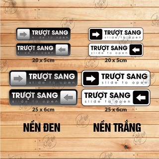 Bộ 2 miếng dán trượt sang dán cửa kính cửa lùa