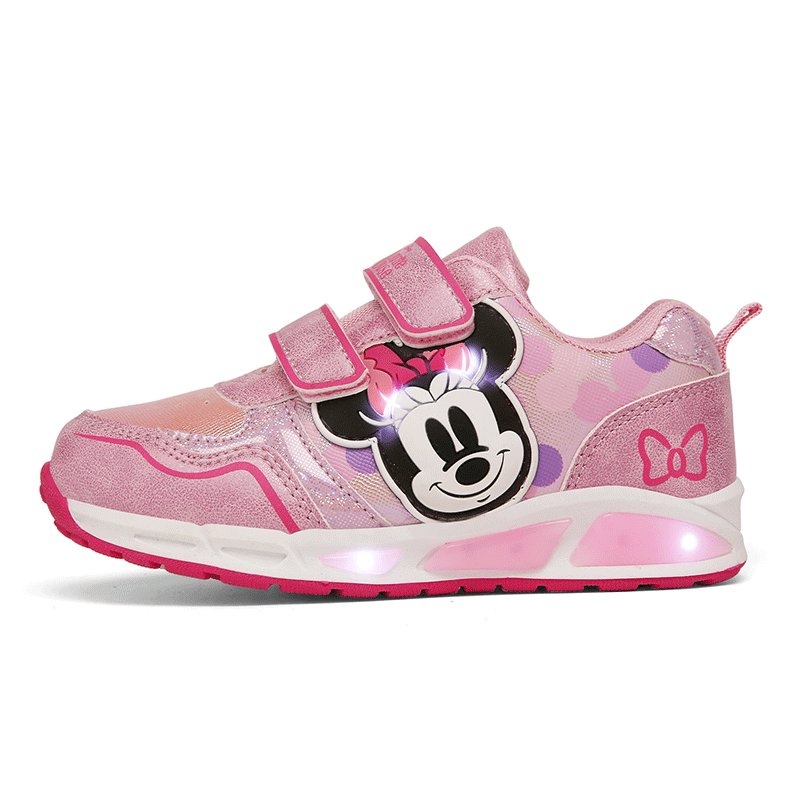 [Chính hãng] GIÀY THỂ THAO SNEAKERS HIỆU DISNEY CHUỘT MINNIE CHO BÉ GÁI CÓ ĐÈN NHÁY FLASH