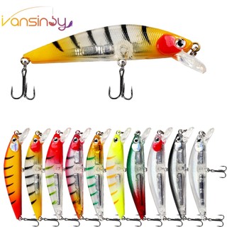  Mồi Câu Cá Giả Bằng Nhựa Cứng 6.5cm   8g Mắt 3d Kèm 2 Lưỡi Câu 