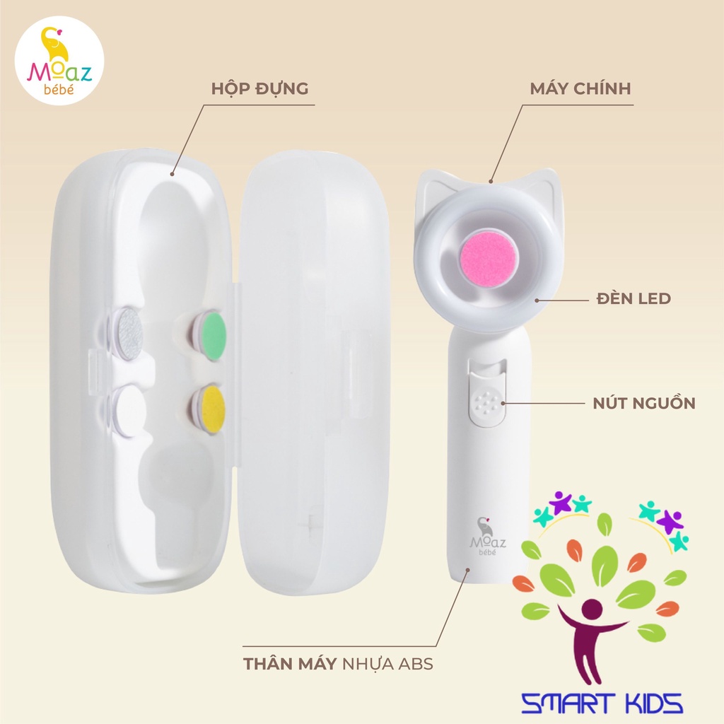 Máy Dũa Móng Tay Cho Bé Moaz BéBé MB-080
