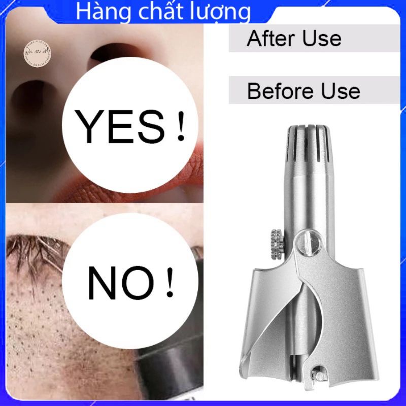 Dụng cụ tỉa lông mũi inox chống rỉ tiện lợi nhỏ gọn dễ mang theo