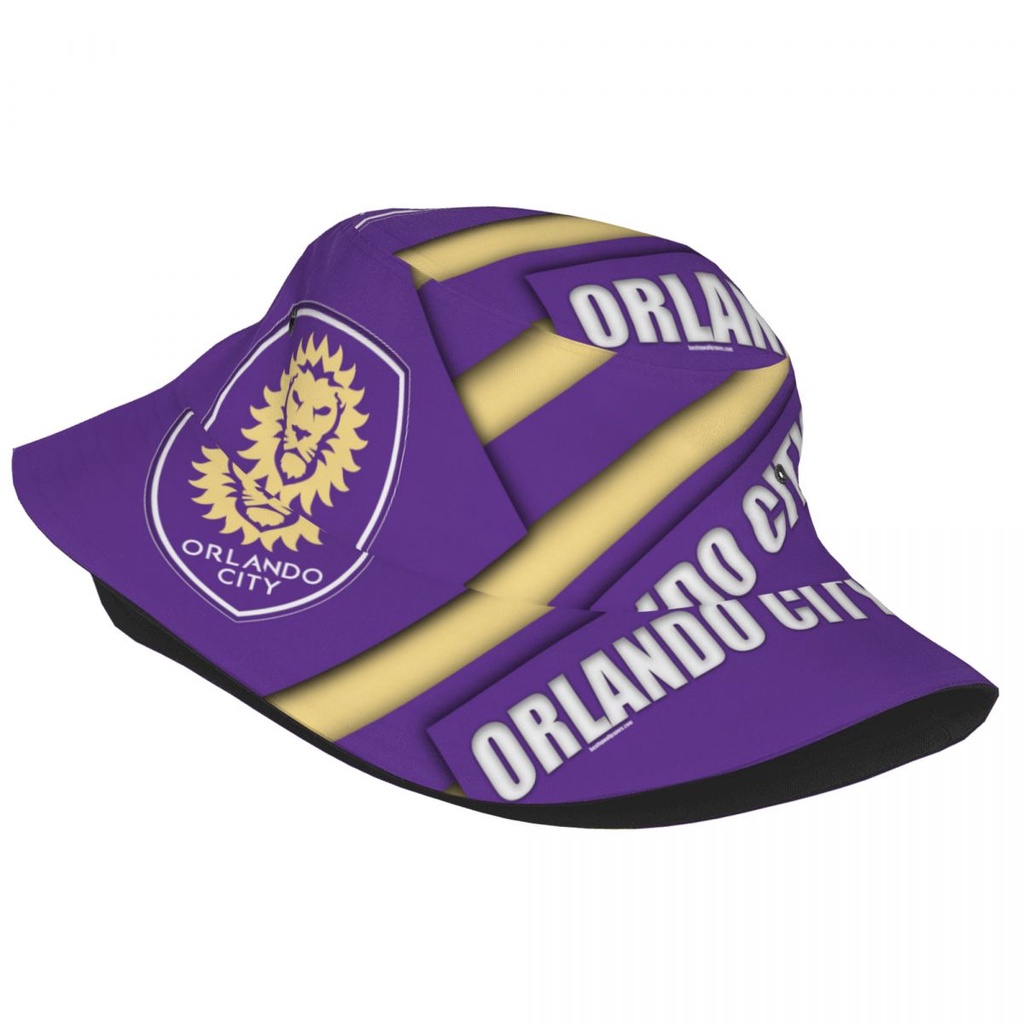 Orlando City SC Logo Tấm Che Nắng Người Lớn Mũ Xô Mũ Chống Nắng Nữ Phong Cách Nhật Bản Phù Hợp Với Đ