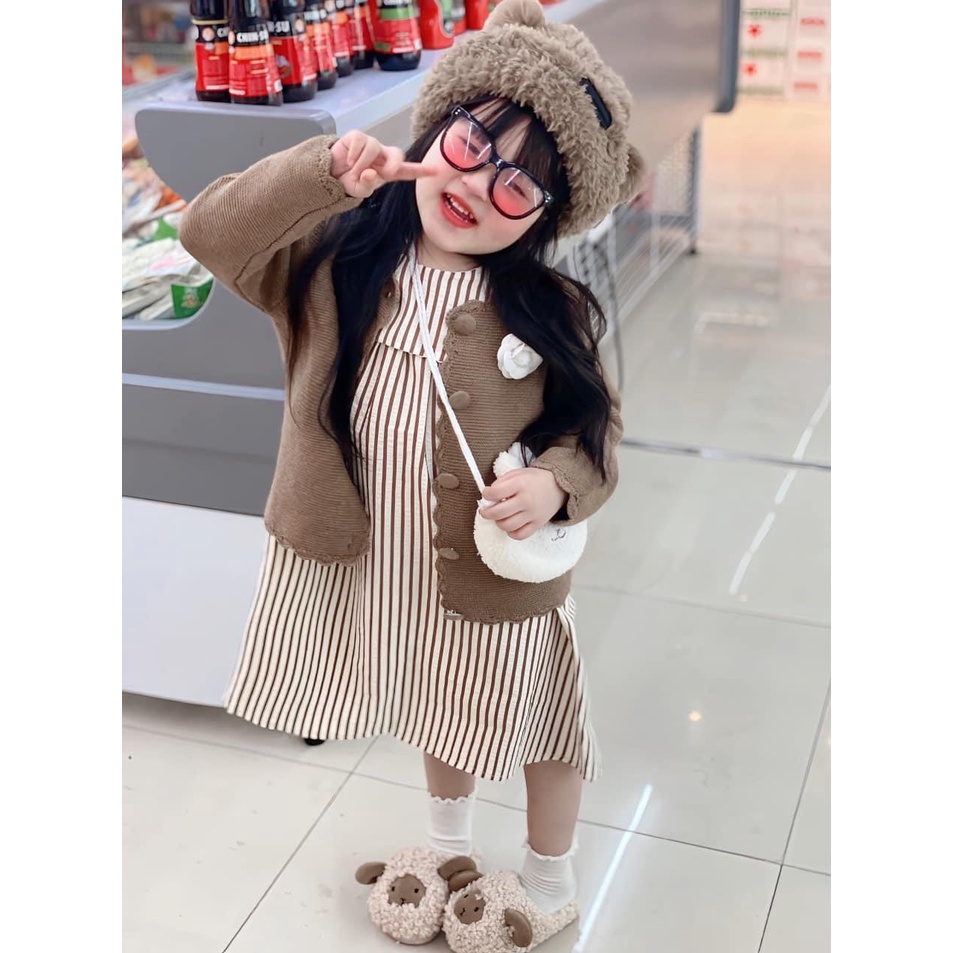 Váy dài tay Vintage HQ tiểu thư