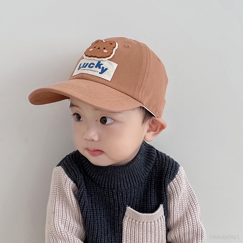 Mũ Lưỡi Trai Che Nắng Chống Gió Hình Vịt / Gấu Hoạt Hình Dễ Thương Cho Bé