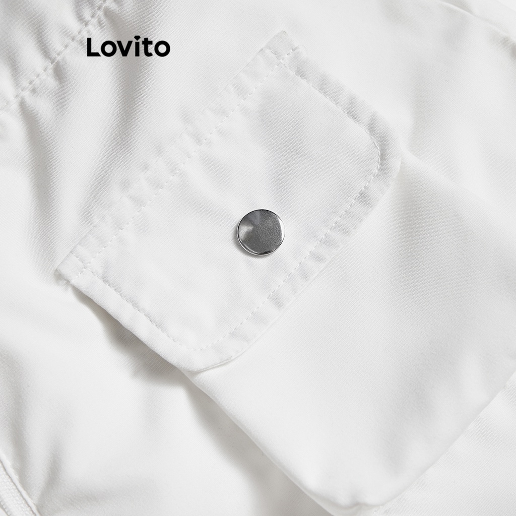 Quần Lovito phối túi màu trơn thường ngày cho nữ LNE27269