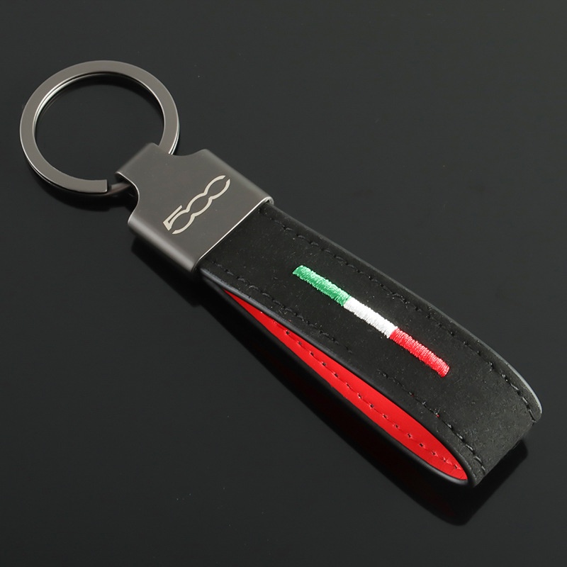 Móc Chìa Khóa Bằng Da Lộn Cho fiat 500 abarth logo zerocento 1100 Scorpion