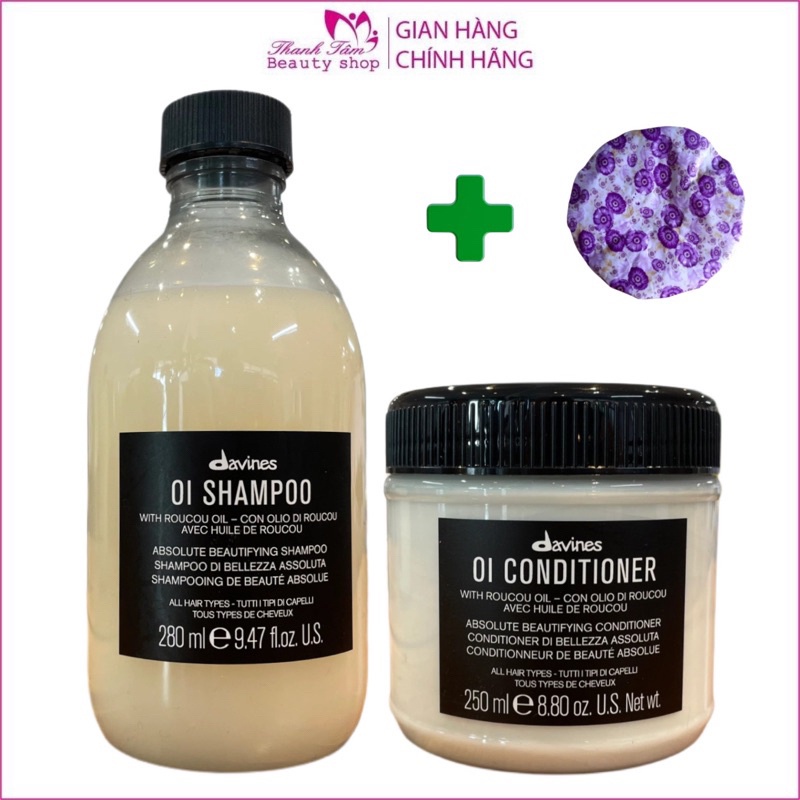 Combo gội xả hoàn mỹ OI DAVINES 280ml/250ml ( New 2026 )
