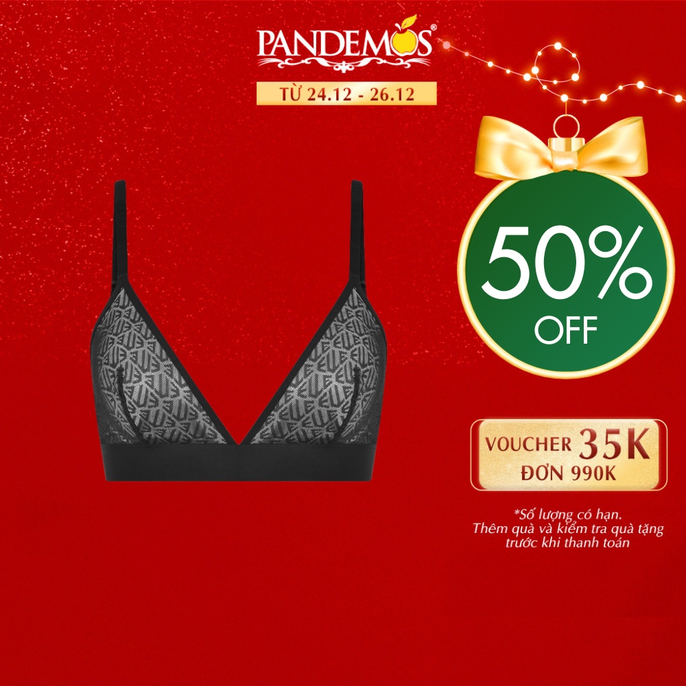 Áo ngực ELLE bralette không gọng không mút, chất vải thun lưới mềm mại thoáng khí LBEA89