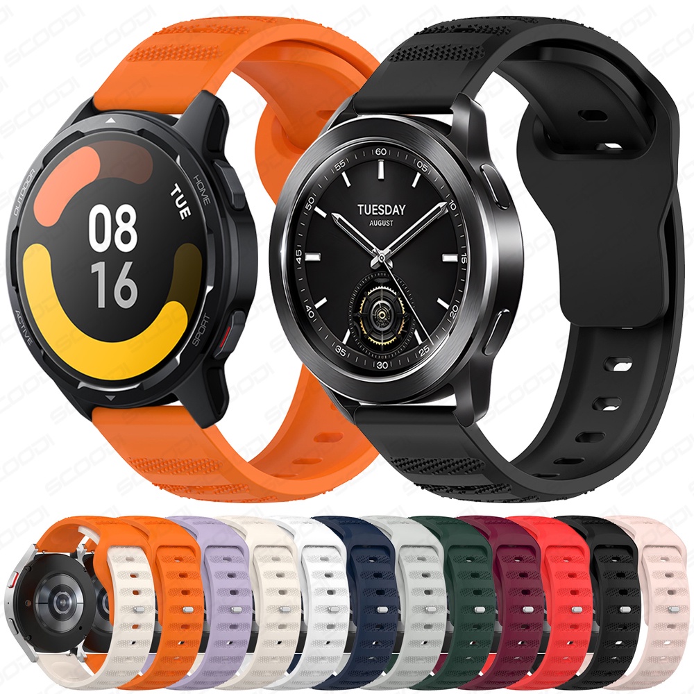 Dây đeo silicon 22mm cho Xiaomi Watch S4 Sport / S3 / S2 / S1 Active / S1 Pro / Color 2 Sport Dây đe