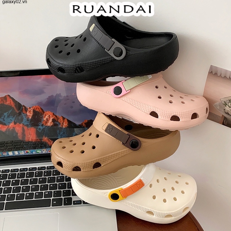 RUANDAI dép sandal nữ dép đi biển dép đế cao Thoải Mái Xinh Xắn  B98G1GT 34Z230826