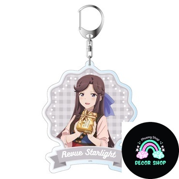 Móc khóa Shoujo Kageki Revue Starlight Maya Tendo Hikari Kagura Noriko Phụ kiện trang trí túi xách B