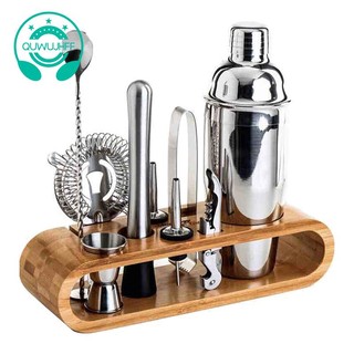 Bộ dụng cụ pha chế thức uống bằng tre cho bartender