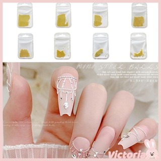 Hạt kim loại mini đính móng tay trang trí nghệ thuật