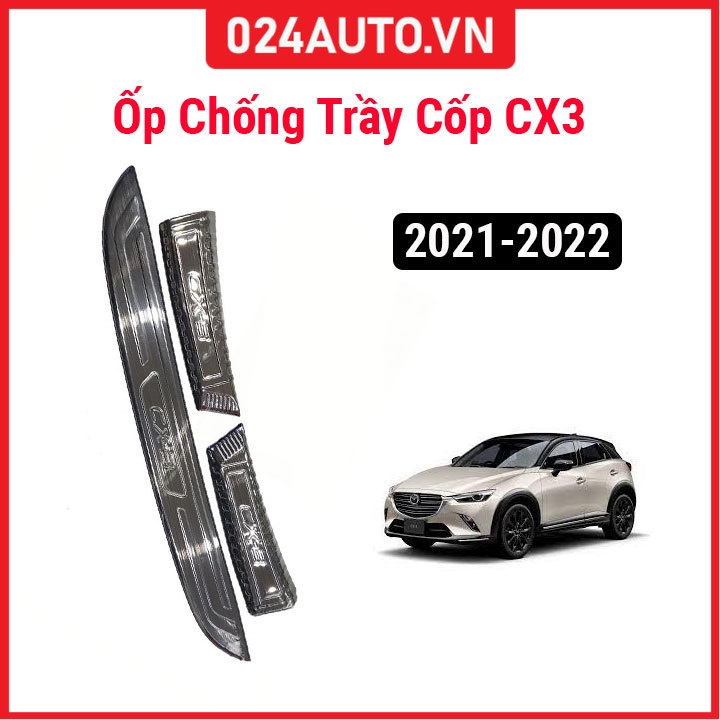 Ốp chống trầy cốp Mazda CX3 2021-2022