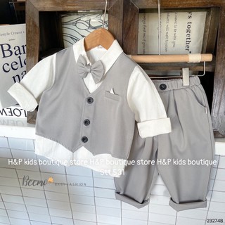 bộ vest lịch lãm cho bé trai