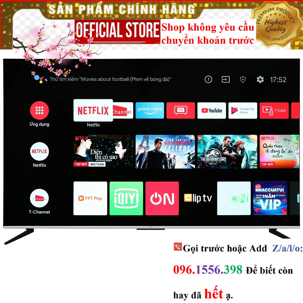 Android Tivi TCL 65P737 4K 65 inch ||Sale