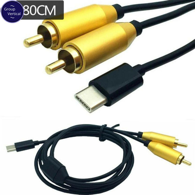 Dây Cáp Kết Nối Âm Thanh RCA Sang Type-C usb