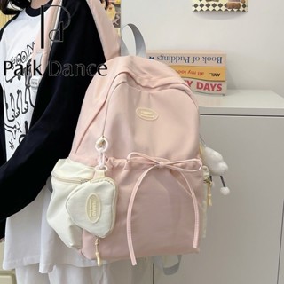 Ba lô nữ sinh trung học phong cách Nhật Bản đơn giản đa năng có nơ cho nữ sinh trung học ba lô đại học