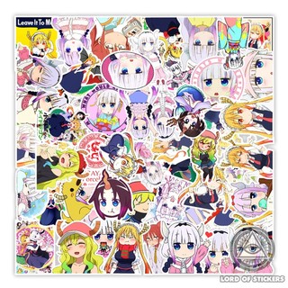  Set 50 Hình Dán Kobayashi's Dragon Maid Sticker Anime Cute Chống Thấm Nước Trang Trí Mũ Bảo Hiểm Laptop Ván Trượt Sổ 