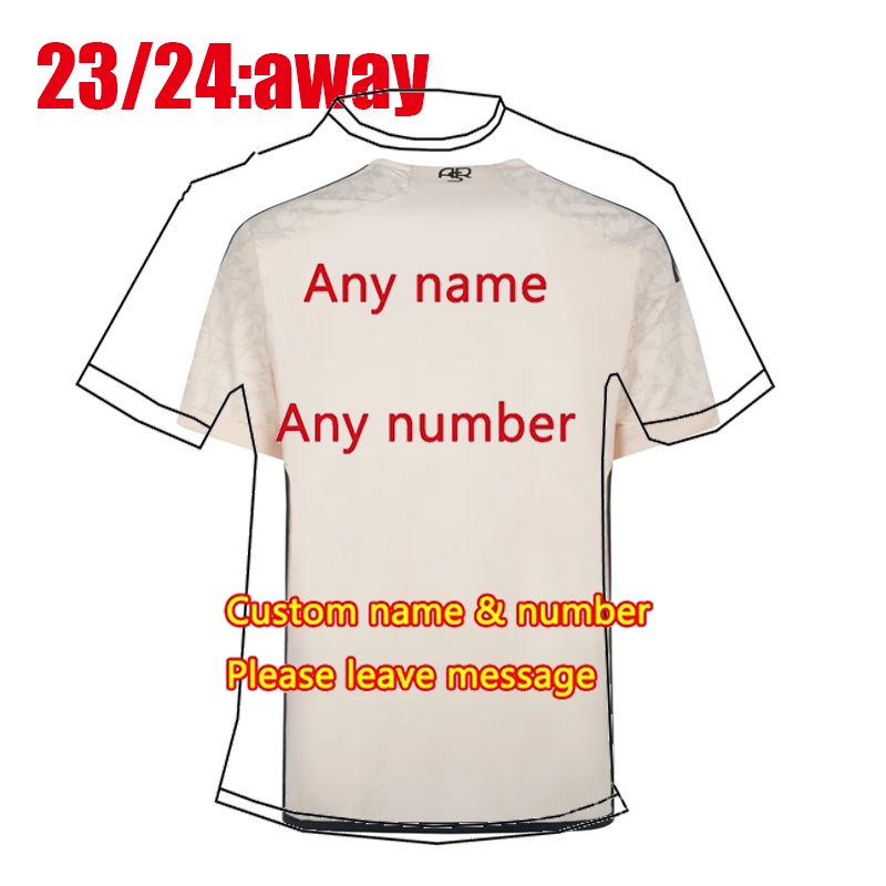 Áo Thun Đồng Phục Bóng Đá Đội Tuyển Barcelona Mùa Giải 2023 / 2024 pellegrini dybala abraham Mùa Giải 23 / 24