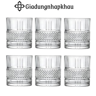 Bộ 6 cốc pha lê irris diamant, thiết kế tinh xảo, đường kính 9cm, nhập đức, giadungnhapkhau19