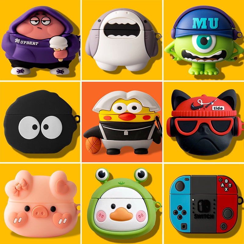 Vỏ Bảo Vệ Hộp Sạc Tai Nghe sony wf-1000xm5 Họa Tiết Hoạt Hình 3d Dễ Thương