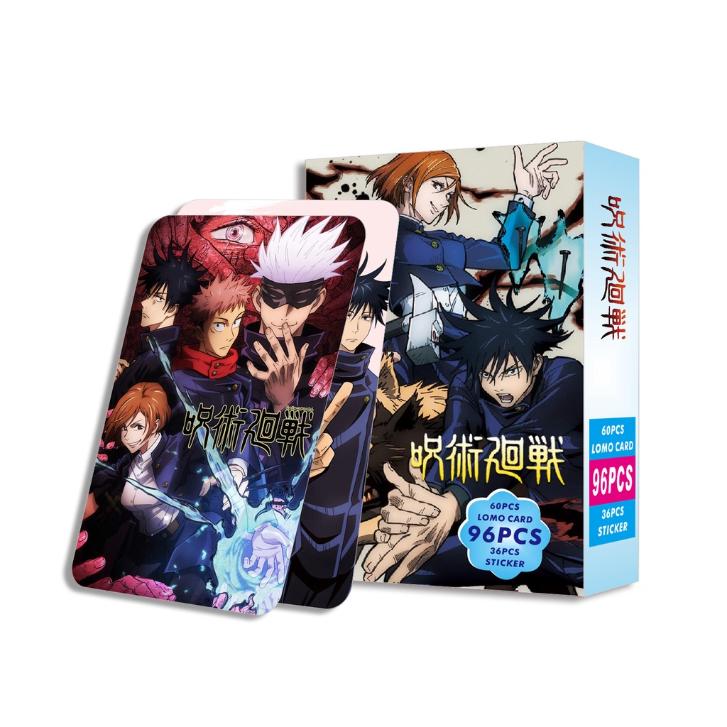 Jujutsu Kaisen Lomo Card Double Sided Photocard Sticker 96pcs/box