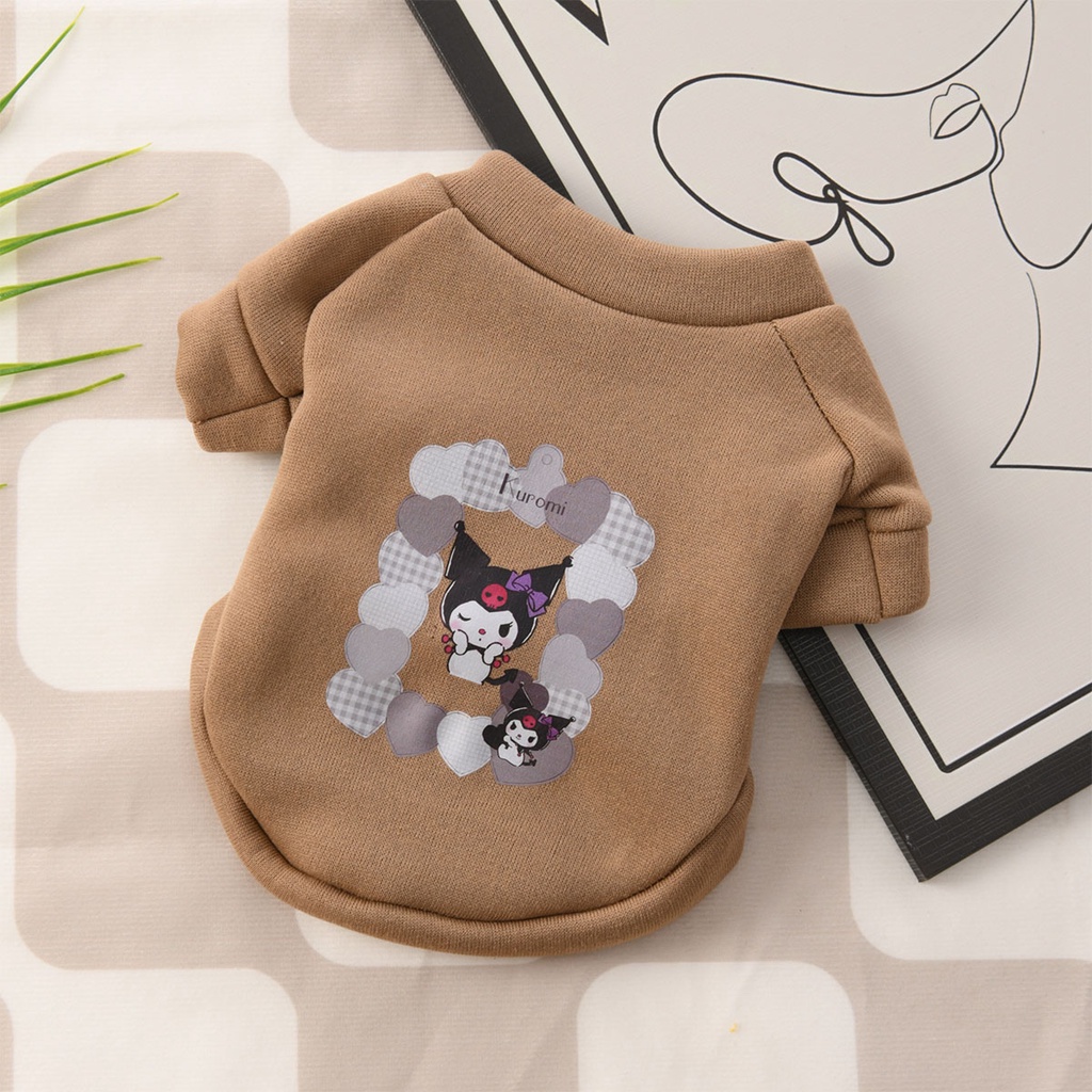 Áo Sweater Thể Thao Giữ Ấm In Hình sanrio Thời Trang Xuân Thu Cho Thú Cưng