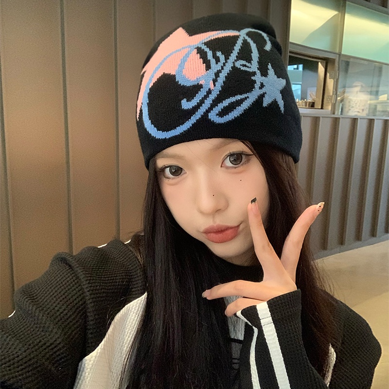 Mũ Len Dệt Kim Phong Cách hip hop Đường Phố