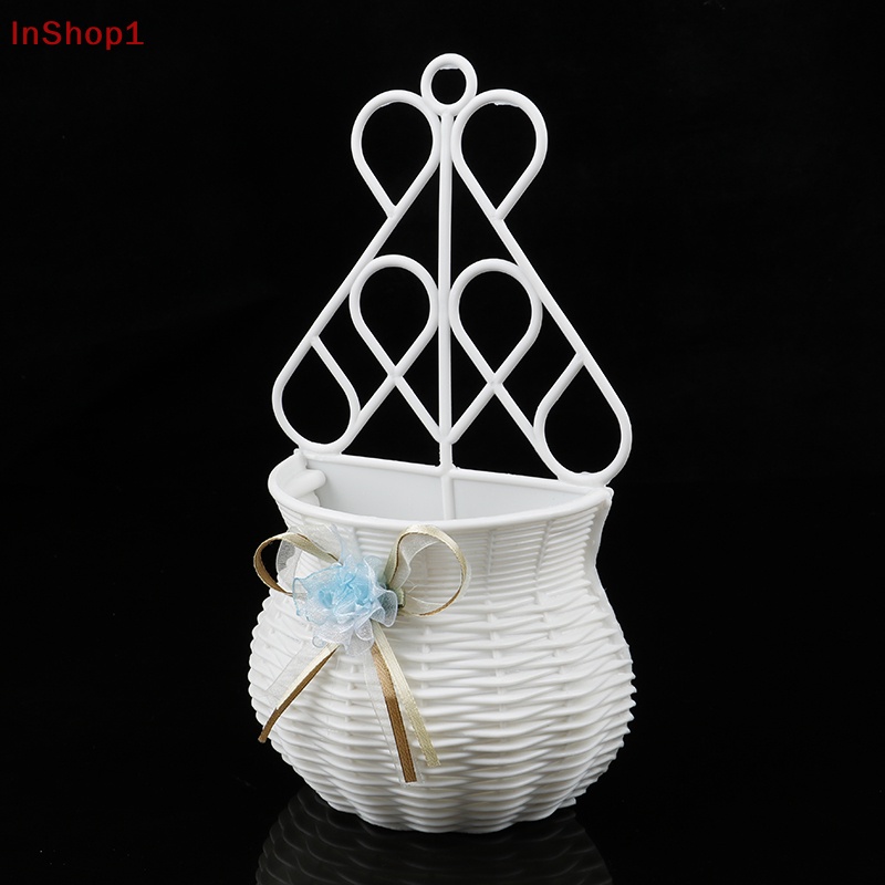 Giỏ Hoa Treo Tường Bằng Mây Nhân Tạo Dùng Để Trang Trí Vườn diy