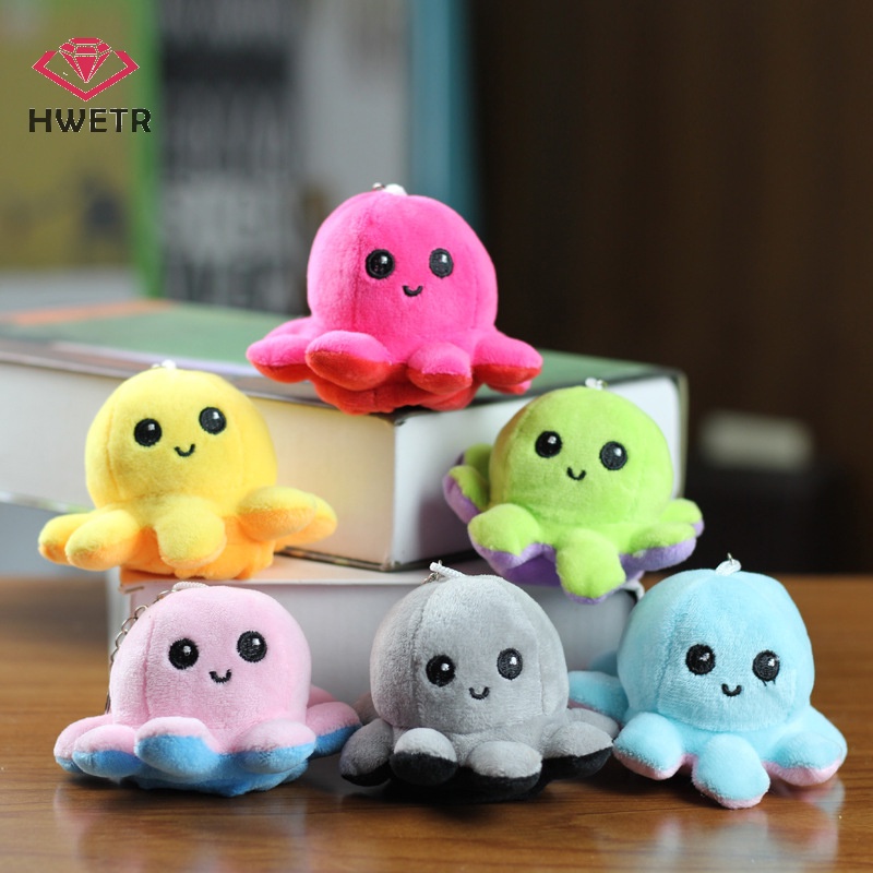 Móc Khóa Hình Bạch Tuộc Nhồi Bông Nhiều Màu Dễ Thương Mới