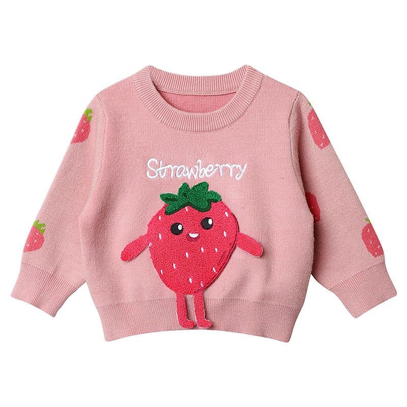 Áo sweater Dệt Kim Chui Đầu Thời Trang Thu Đông Cho Bé Trai / Gái