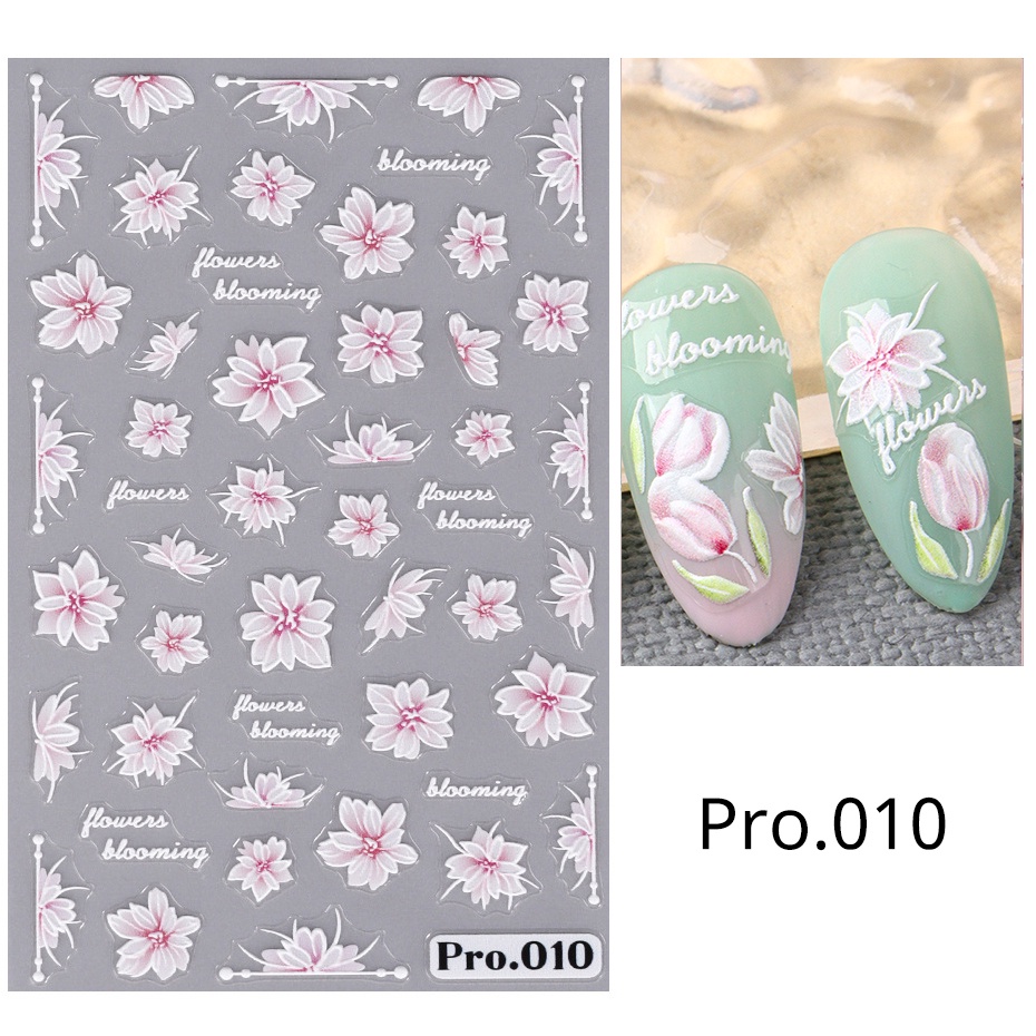 Miếng Dán Trang Trí Móng Tay 5d Hình Hoa lily of the valley