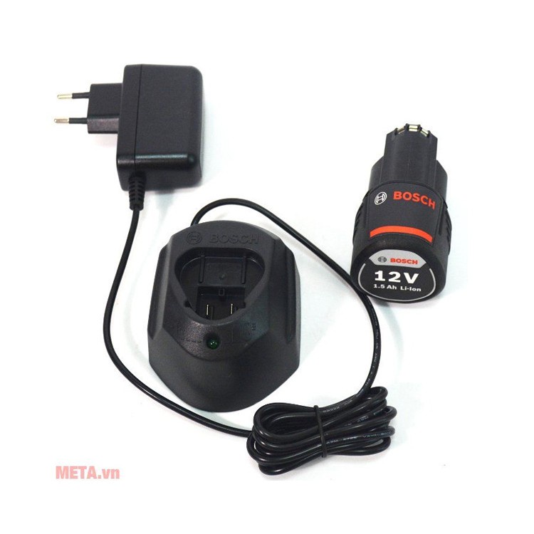 Sạc pin Bosch 10.8v - 12v Li-ion, đốc sạc 1.5a