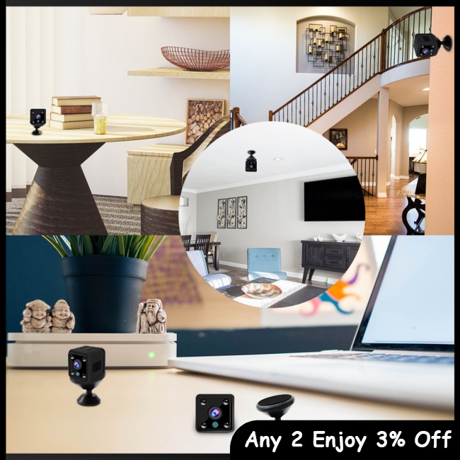 Camera An Ninh zevaret x6 hd 1080p Kết Nối wifi Không Dây Hỗ Trợ Quay Đêm